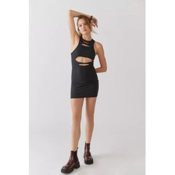 Urban Outfitters Out From Under Womens Christie Slashed Mini Dress Small - Picture 3 of 12
